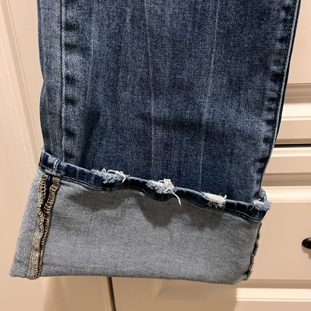 *New Petra 153 High Rise wide leg cuffed Distressed Jeans Sz 28 - Picture 9 of 13